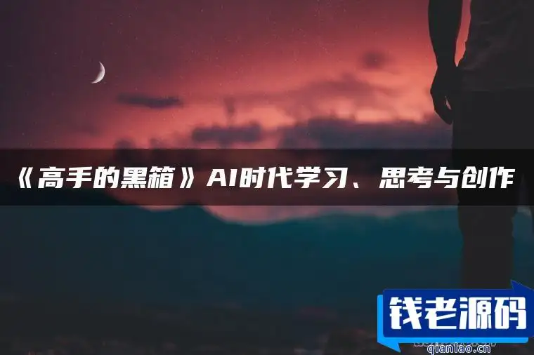 高手的黑箱：AI时代学习与创作-钱老源码网
