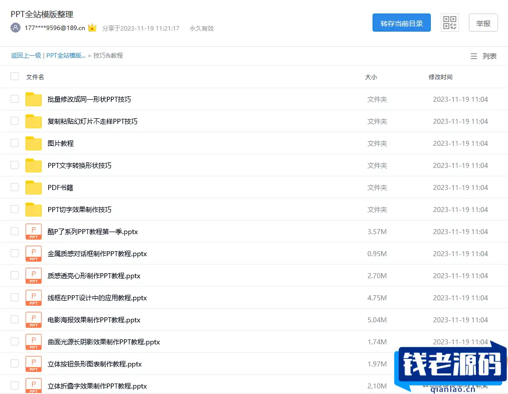 国内某PPT网站全站模板 梳理整理打包下载