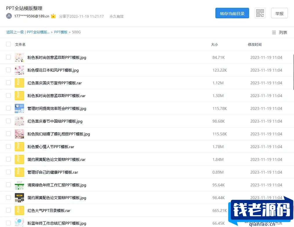 国内某PPT网站全站模板 梳理整理打包下载
