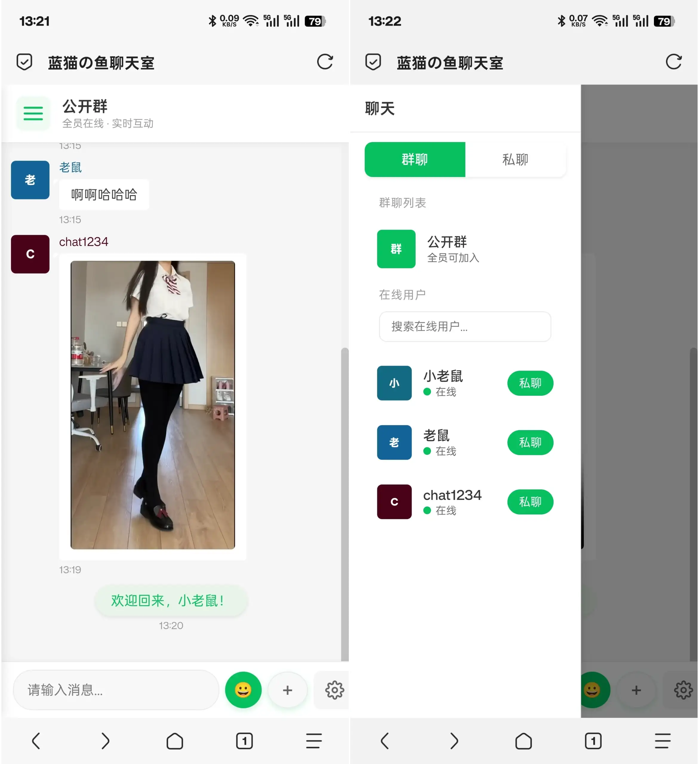 PHP全开源聊天室源码 H5聊天室源码实时消息聊天系统-钱老源码网