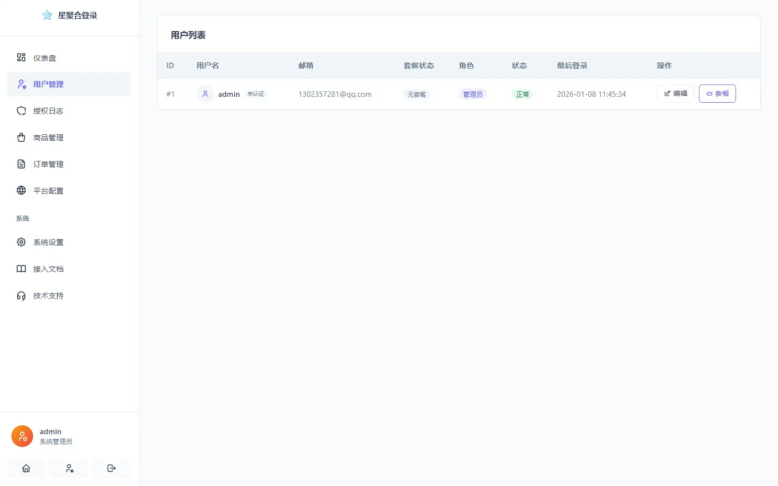 2026全新聚合登录系统源码 一栈式配置全部快捷登录接口