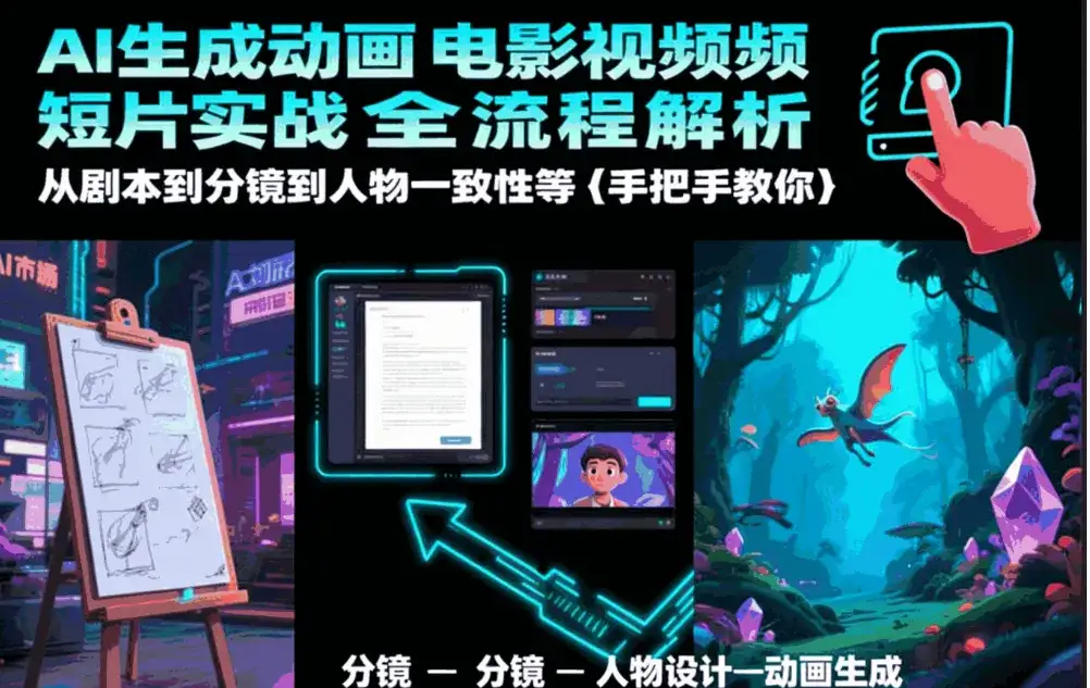 零门槛上手AI动画手把手教程-钱老源码网