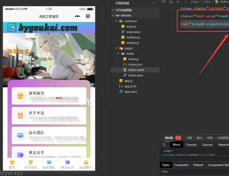 网站转小程序 任意网址打包成小程序源码-钱老源码网