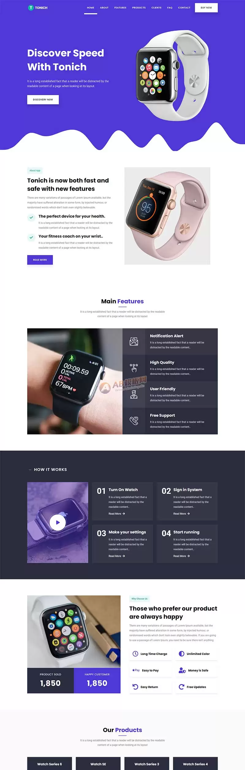 app应用单页落地页 app产品介绍着陆页静态html模板-钱老源码网