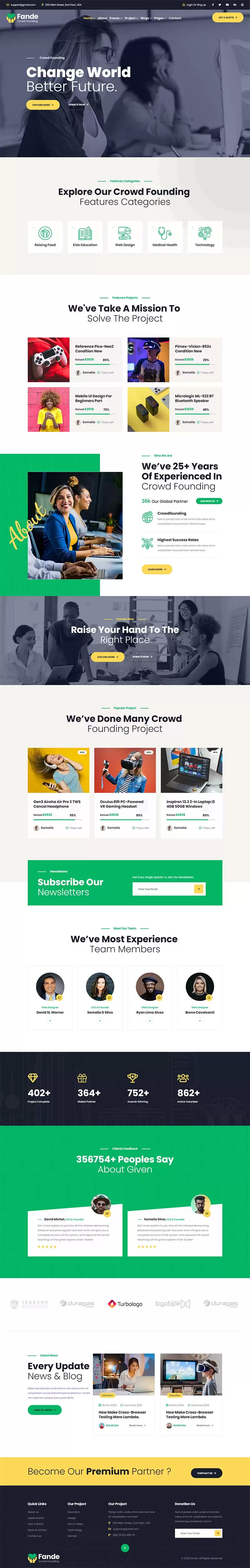 创业投资众筹平台静态HTML5模板-钱老源码网