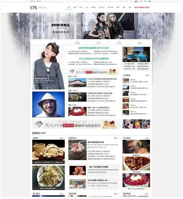 DiscuzX3.4内核大气唯美淘宝客网站模板 GBK-钱老源码网