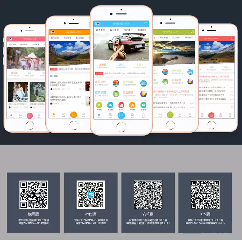 DZ手机端模板DZ插件价值2000元NVBING5-APP手机版-钱老源码网