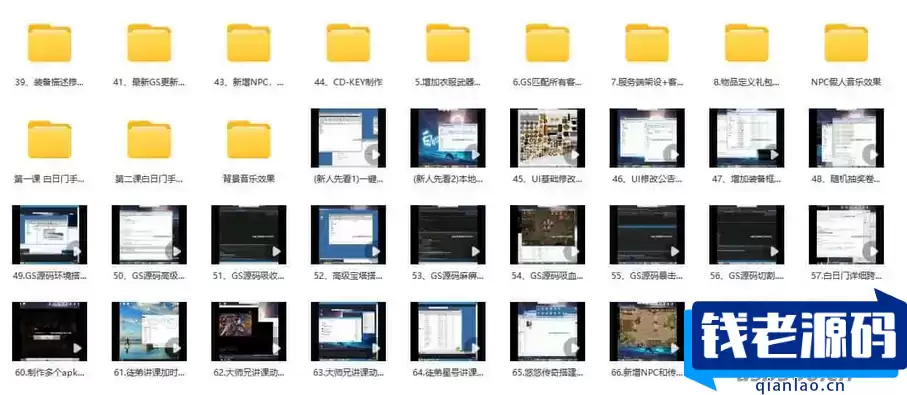 白日门传奇手游全系列视频修改教程_从初级到高级白日门传奇手游修改视频指南_最新打包整理的视频教材-钱老源码网