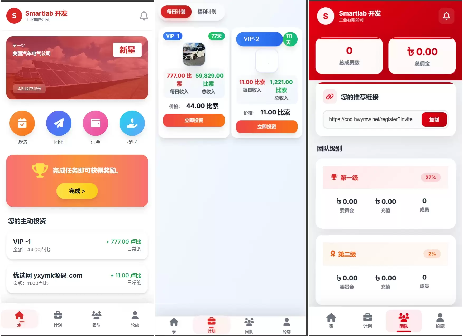 海外汽车电气投资理财源码/三级分销/可自定义产品-钱老源码网
