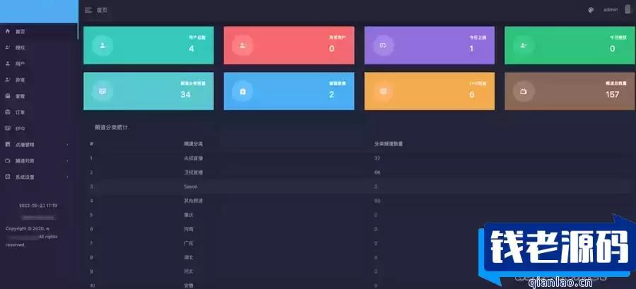 全开源电视盒子TV源码，可与EZtv电视直播管理系统对接-钱老源码网