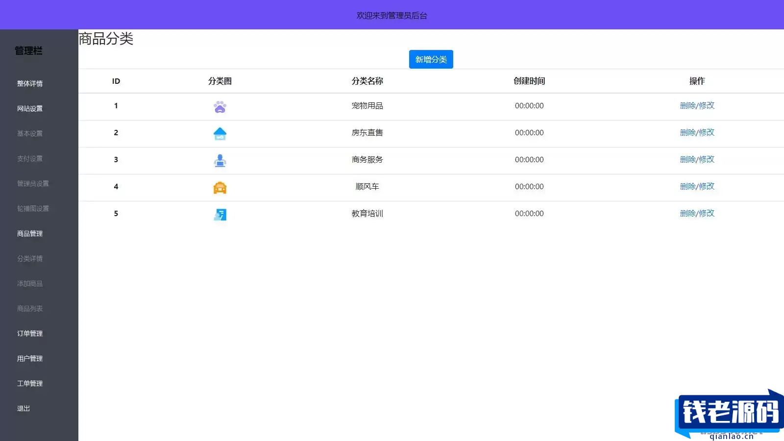 全新UI简洁H5商城网站源码-易支付接口