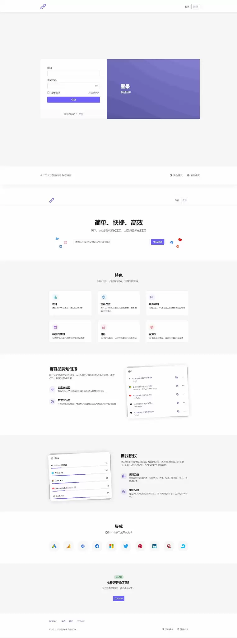 PHP短网址生成系统/短链接生成系统/URL缩短器系统源码-钱老源码网