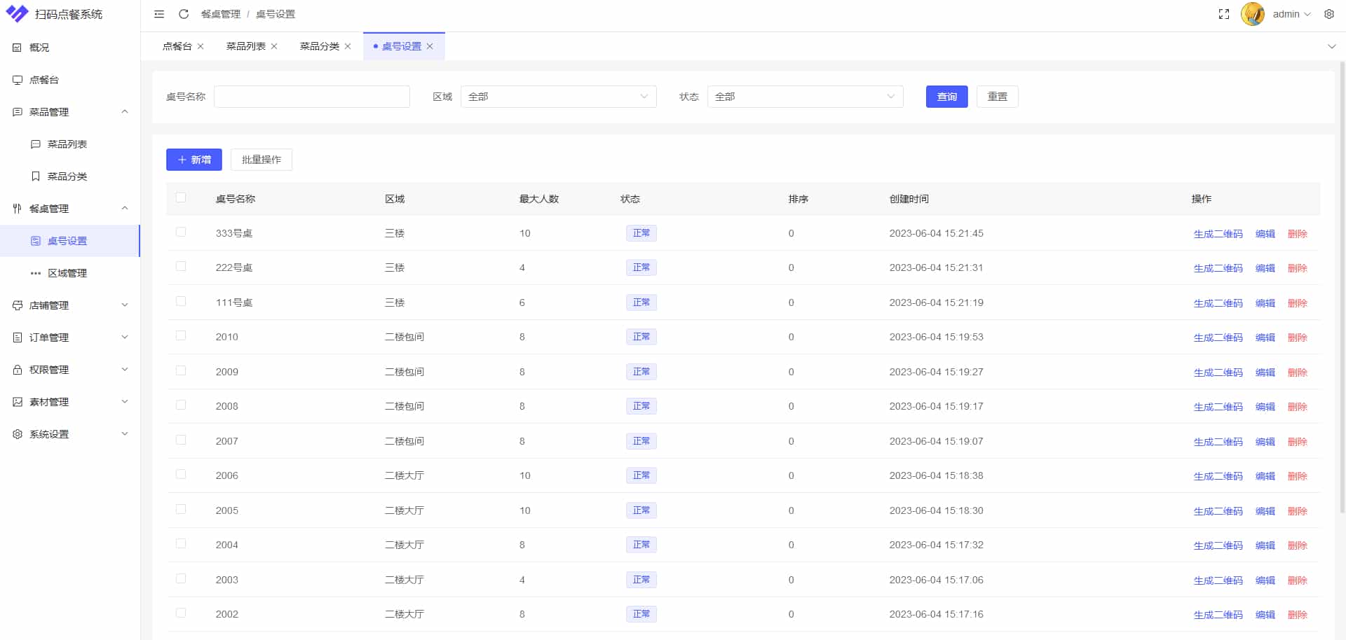 多商户SaaS版扫码点餐系统 开源