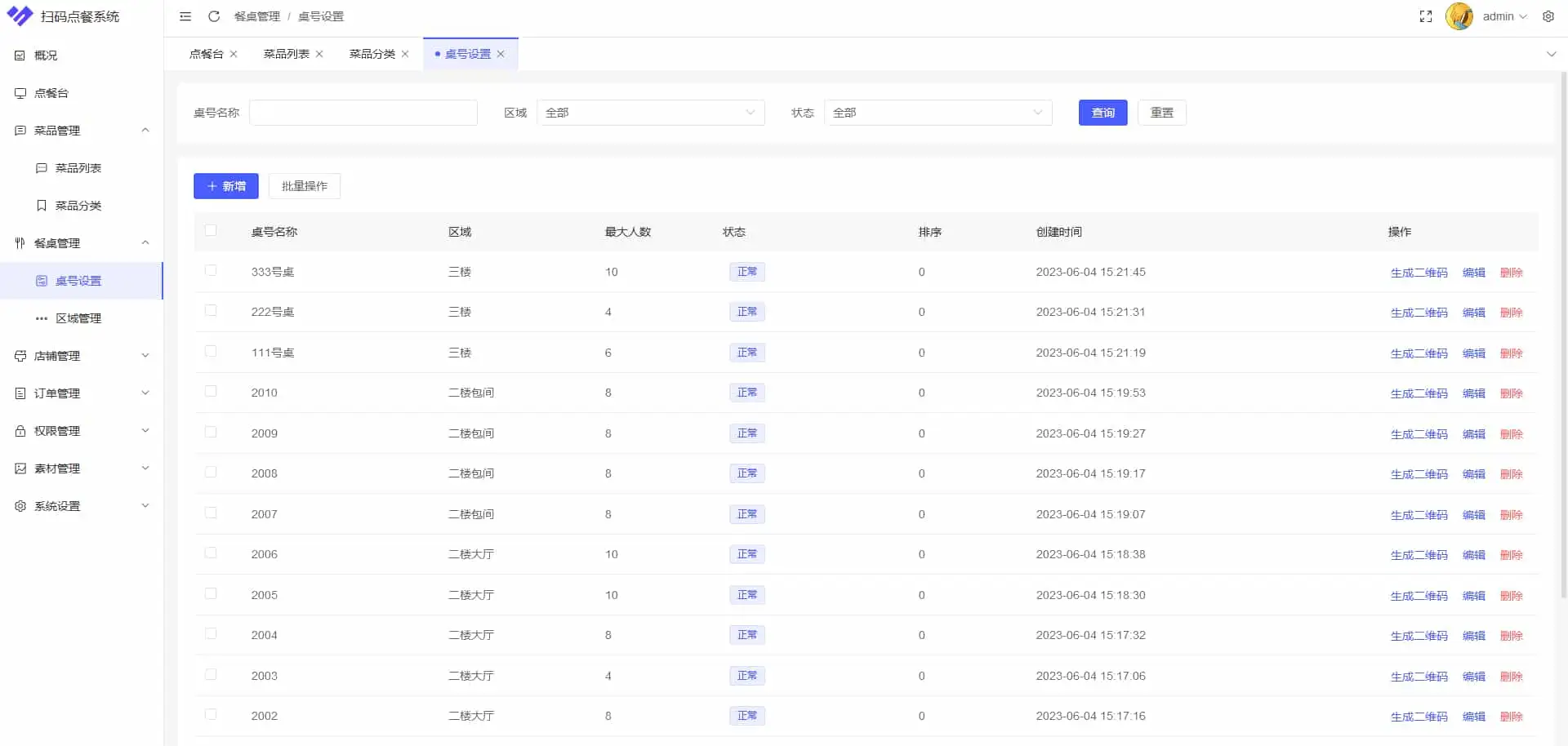 多商户SaaS版扫码点餐系统 开源