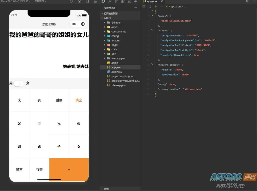 【家庭关系计算器】轻松搞定亲戚关系！三姑六婆计算家庭关系小程序源码-钱老源码网