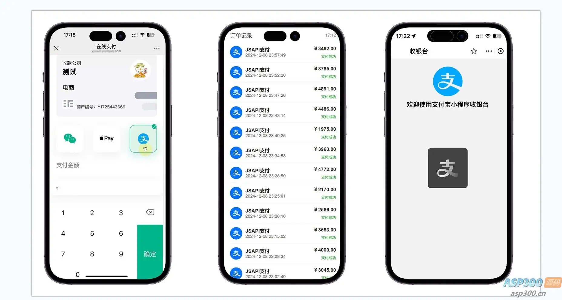 易支付精美设计的支付收银台模板，支持Apple Pay，需要配合jspay-钱老源码网