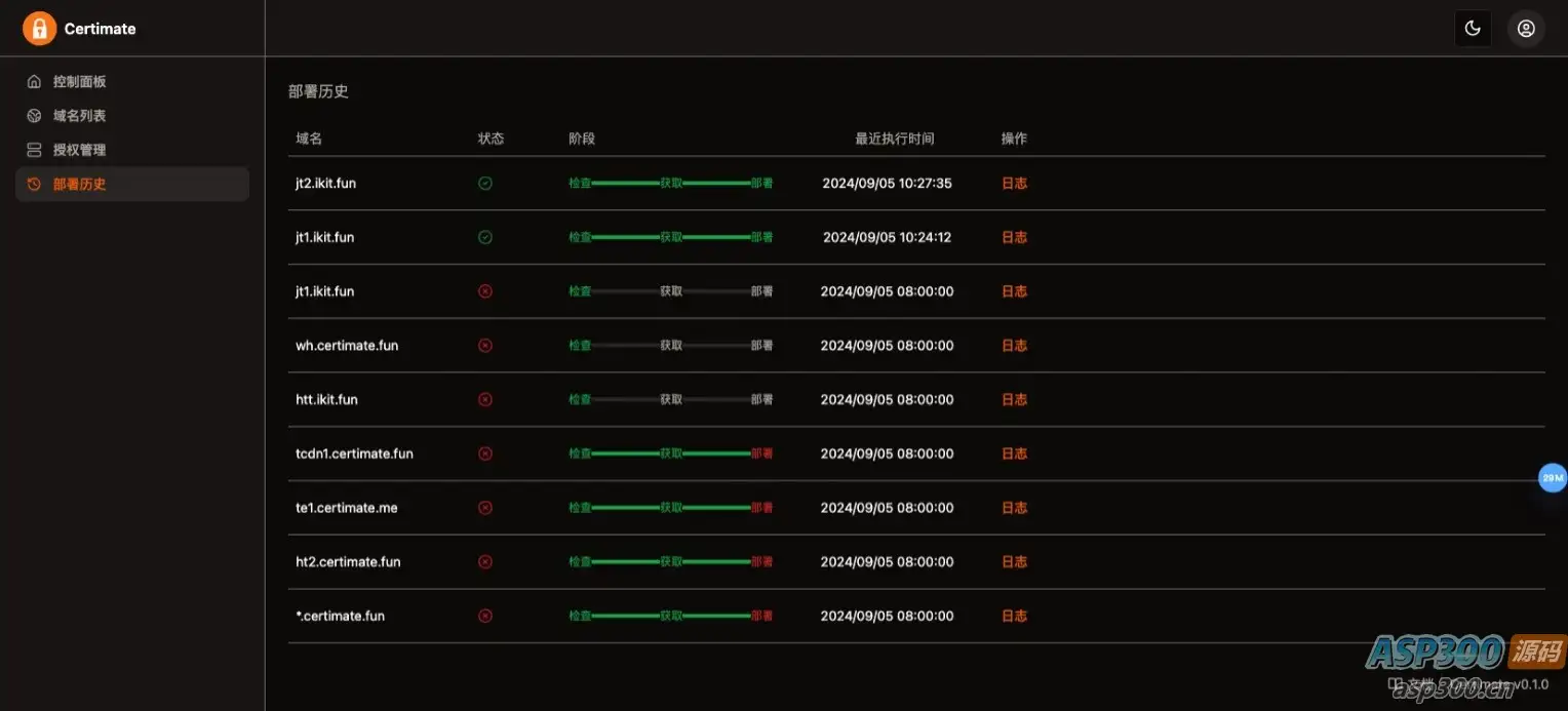 SSL证书管理系统工具网站源码，自动申请、部署SSL证书，并在证书即将过期时自动续期-钱老源码网