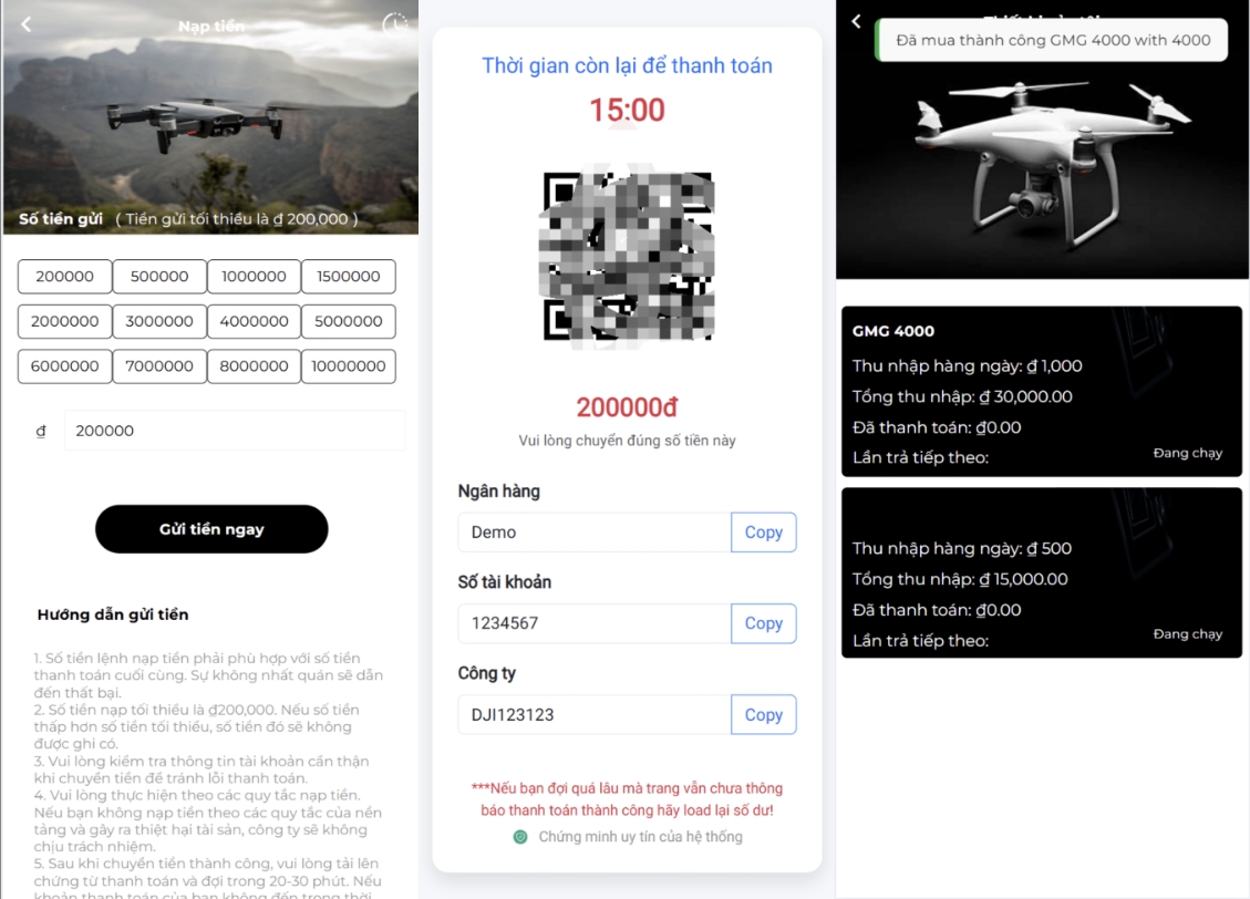 无人机产业投资融资源码 高新科技类型投资理财源码 无人机产品理财源码 投资理财系统源码