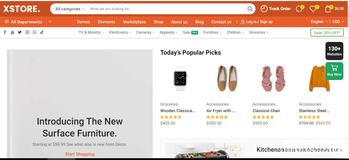 WordPress主题–Xstore v9.5.1 Woocommerce主题 破解版-钱老源码网