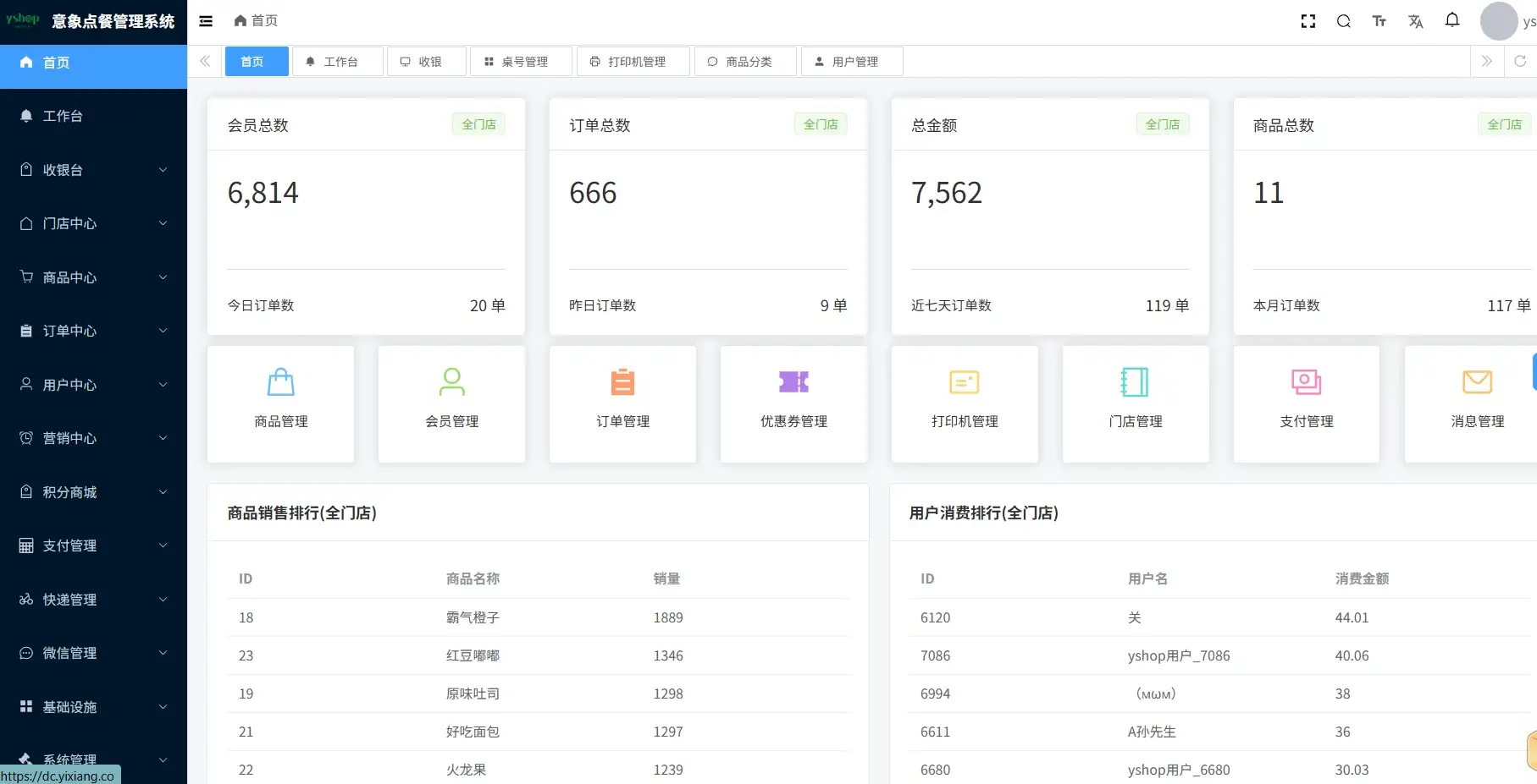 扫码点餐小程序 意象桌面扫码点餐小程序系统_开源
