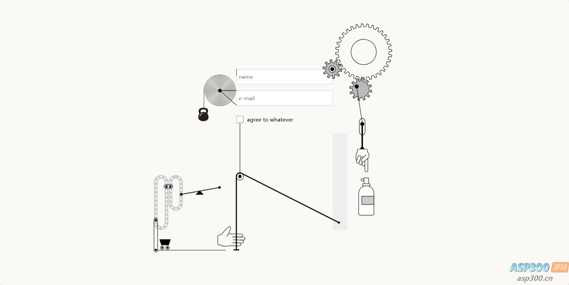 小题大做的动态互动登录页html源码-钱老源码网