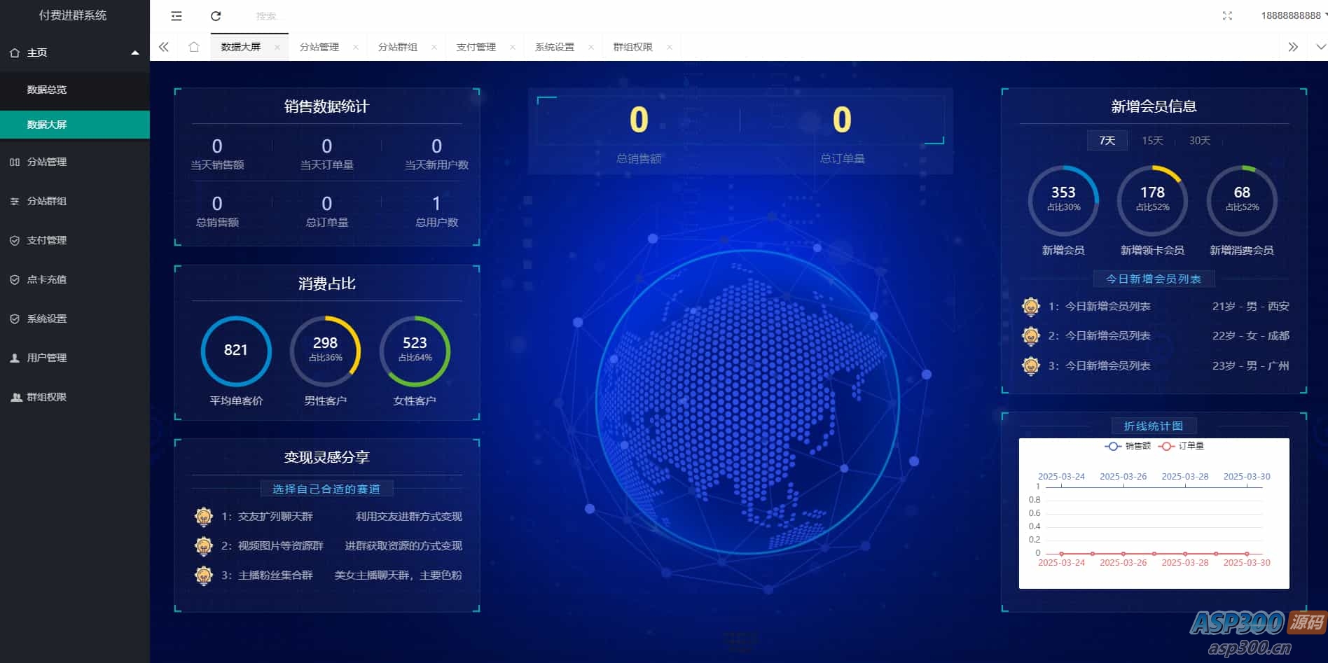 2025最新版付费进群系统，多种模板代理后台自定义带分站分销