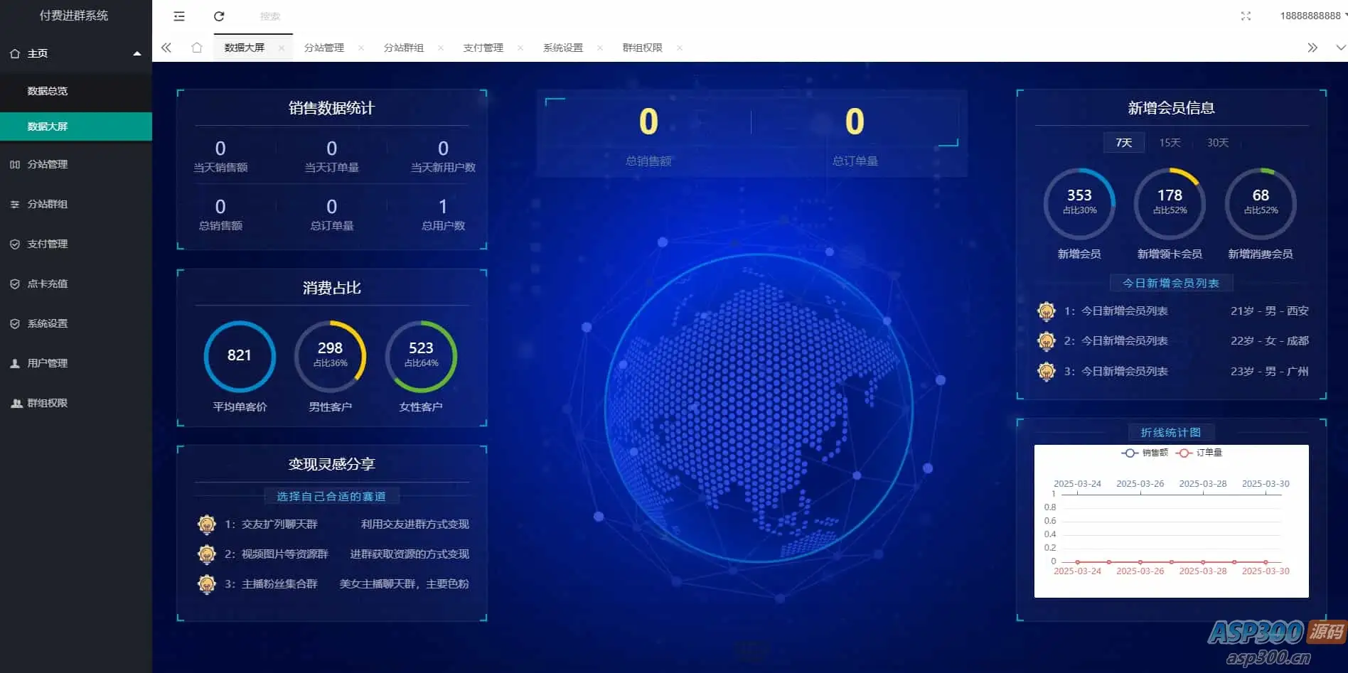 2025最新版付费进群系统，多种模板代理后台自定义带分站分销