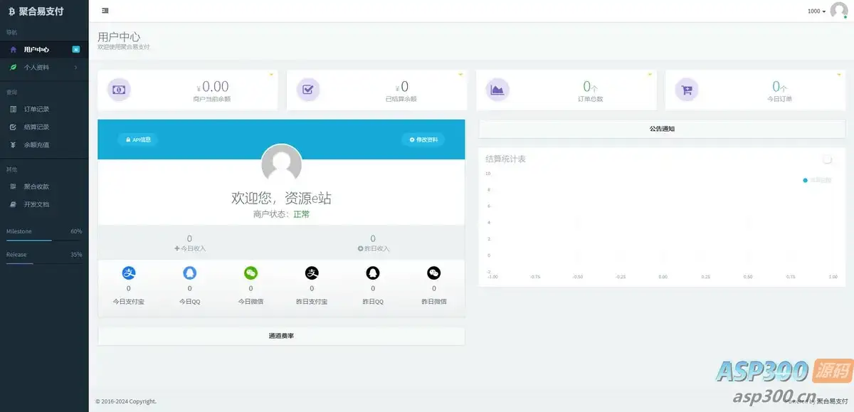 2024最新聚合免签约云支付系统平台整站源码+更新N套首页模板
