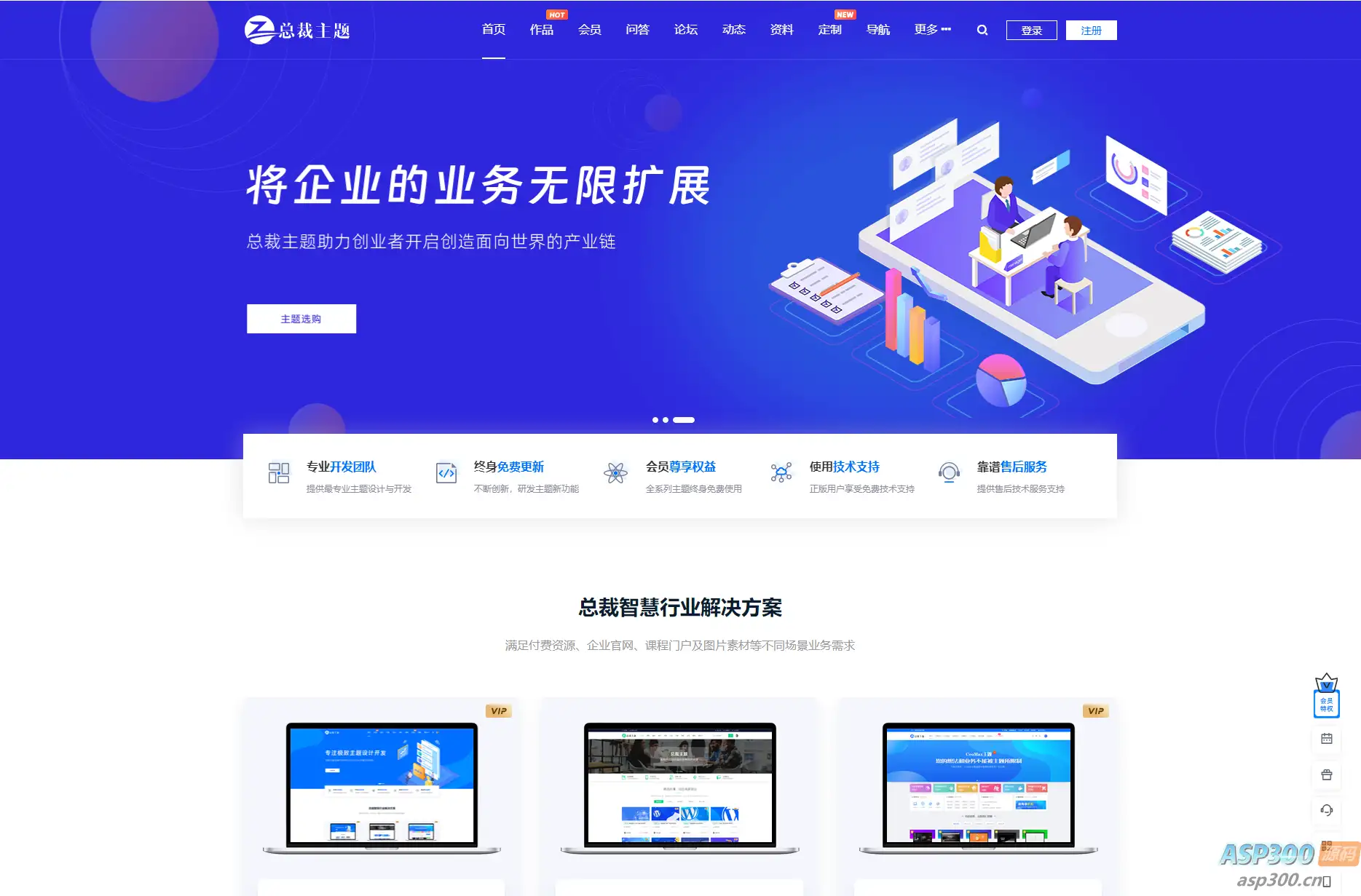 WordPress资源产品展示类主题 官网主题 CeoNova-Pro_v4.4-钱老源码网