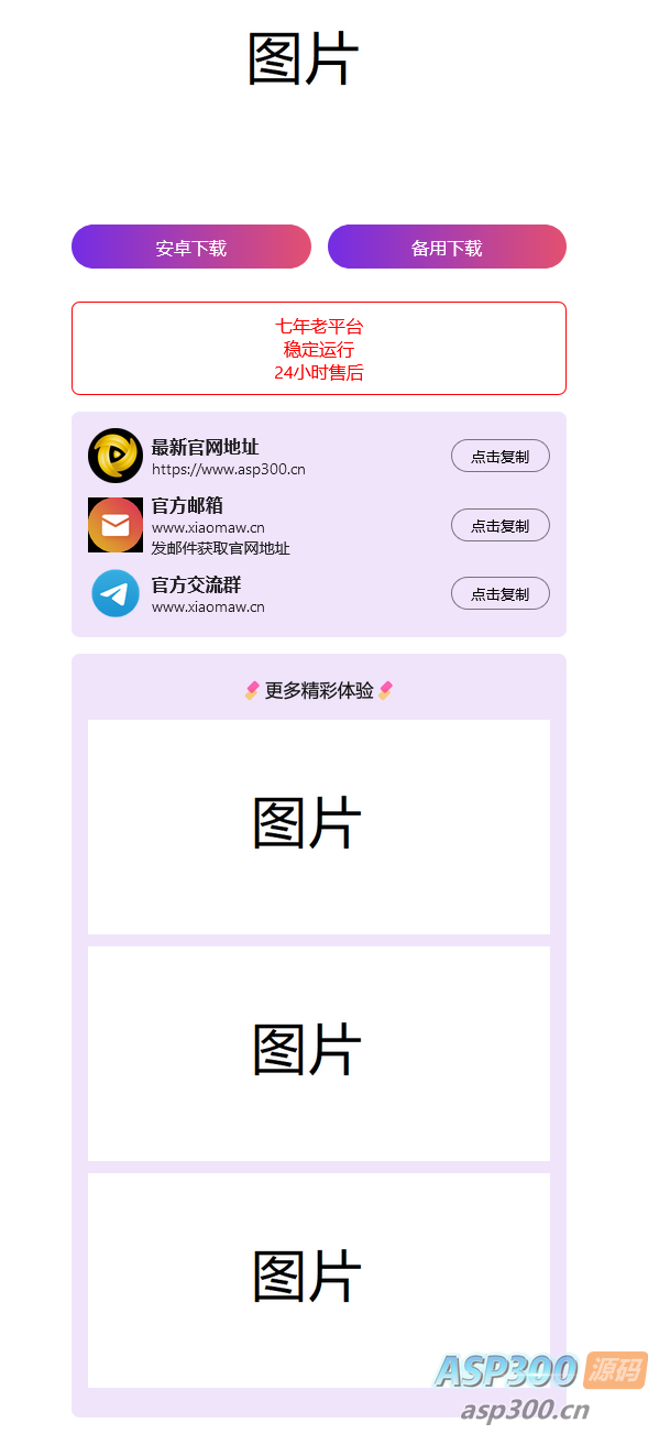 2024首发最火的软件宣传单页源码-钱老源码网