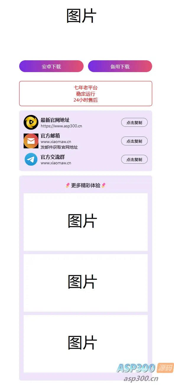 2024首发最火的软件宣传单页源码-钱老源码网