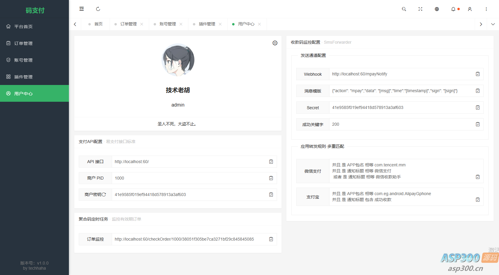 thinkphp框架开发的码支付mpay源码